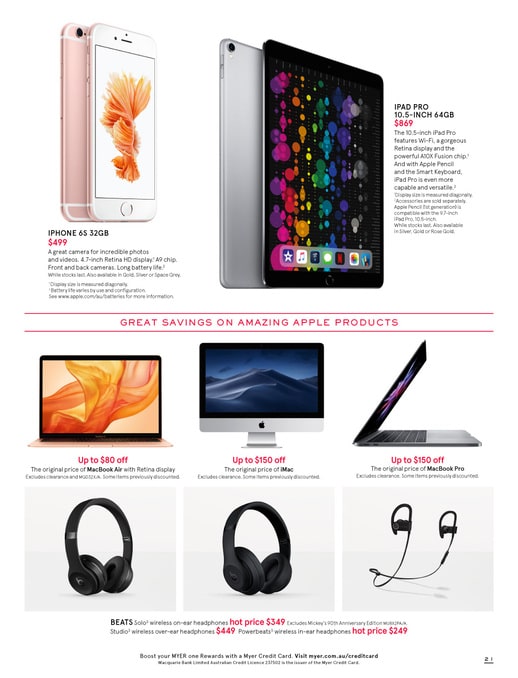 Myer Boxing Day Sale 2019