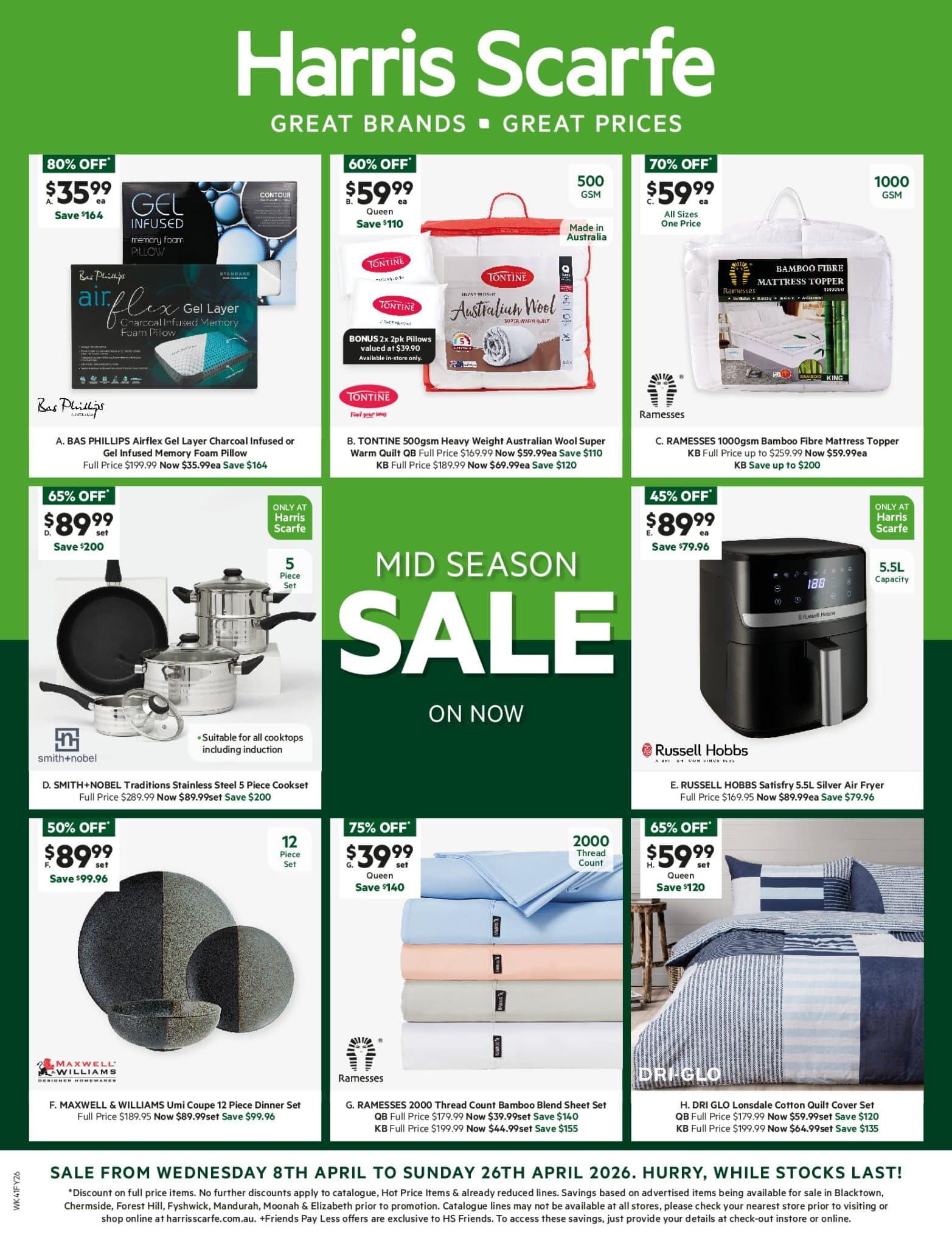 Harris Scarfe Catalogue